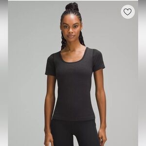 Lululemon Ebb to Street Black Short-Sleeve Shirt